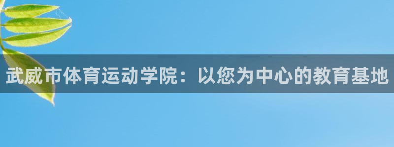 vsport体育官方正版app娱乐平台：武威市体育运